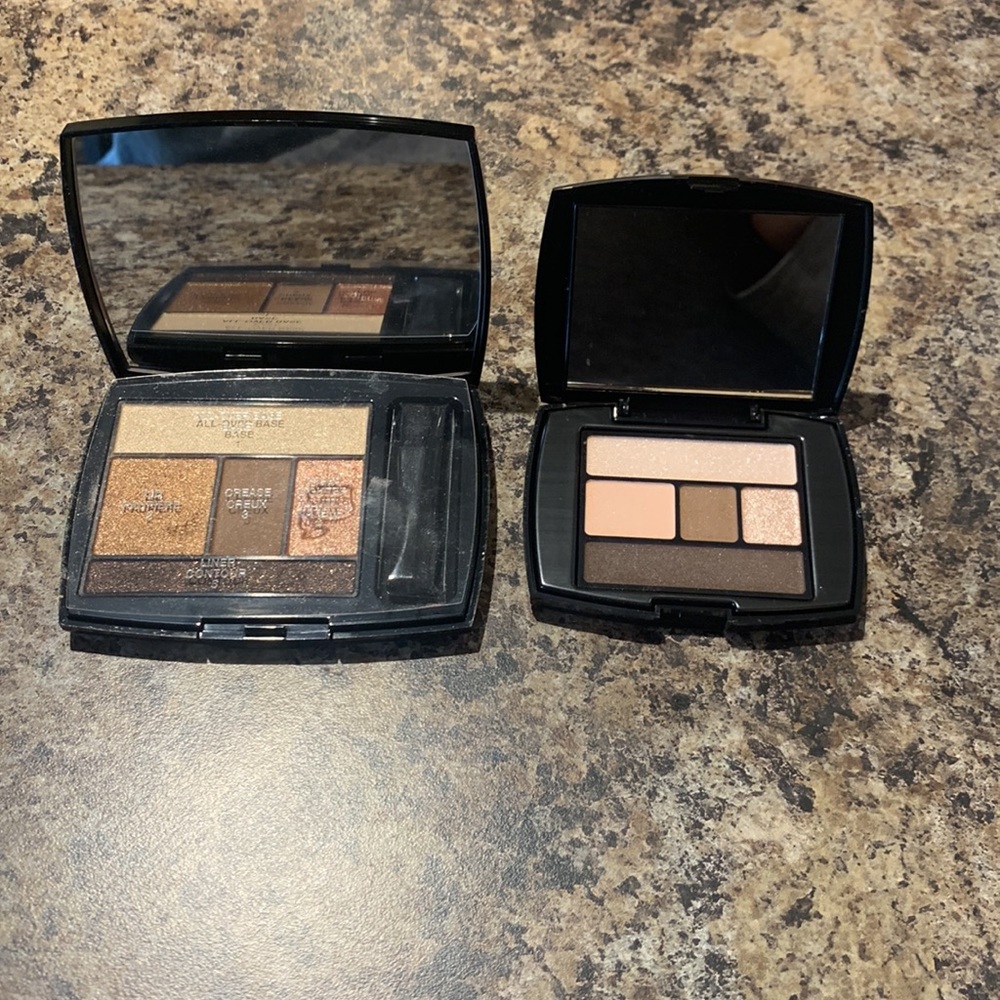 Two beautiful Lancôme natural brown hue palette